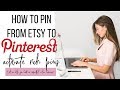 How To Pin From Etsy to Pinterest And Activate Rich Pins