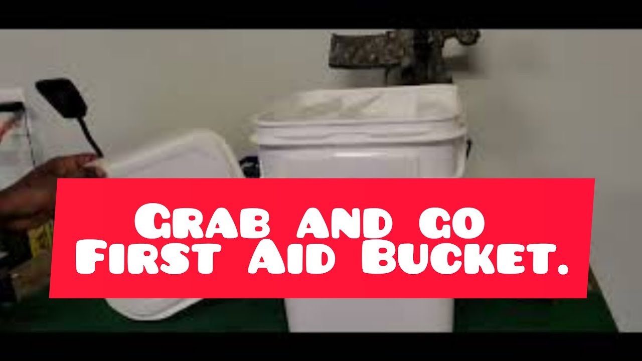 First aid supply bucket DIY YouTube
