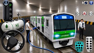 🚇 Hydrogen Metro Train Refueling in Underground Tunnel! 😱 | 3D Driving Class Gameplay screenshot 2