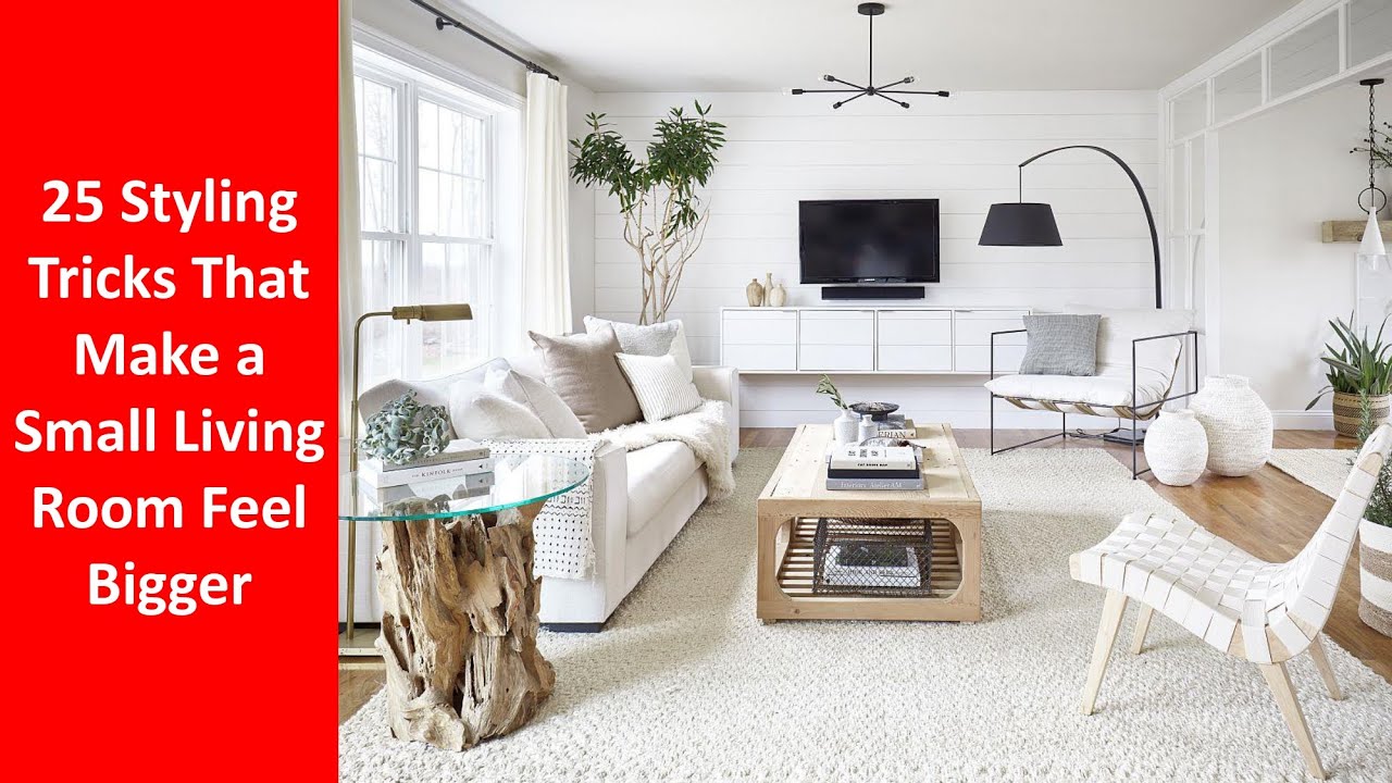 25 Styling Tricks That Make a Small Living Room Feel Bigger | Small Living Room Decor Ideas ...