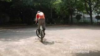 20090523MTB朝練（コギホップwith90°ターン）