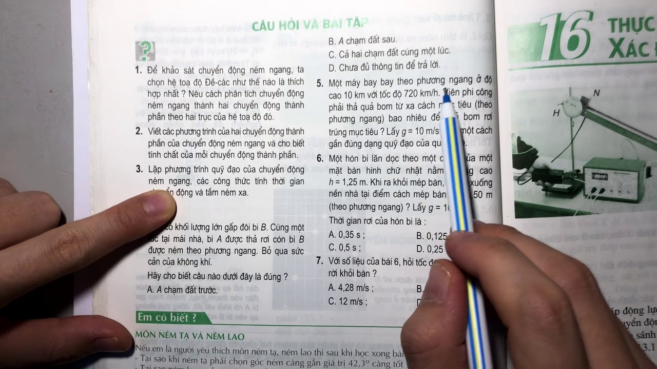 Giải bài 5 trang 88 SGK Vật lí 10 - youtube