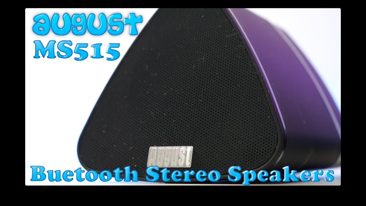 August MS515 Stereo Bluetooth Speakers 4K