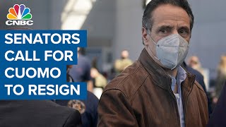 N.Y. senators Schumer, Gillibrand call for Governor Cuomo to resign