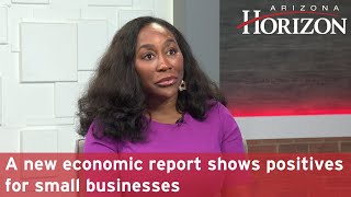 A new economic report shows positives for small businesses