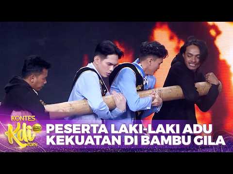 CRAZY BAMBOO IS BACK! Aa Irfan and the Male Contestants Test Their Strength! | GERBANG KDI 2024