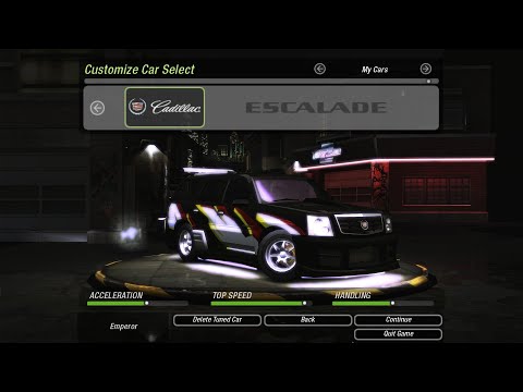 NFS Underground 2 SUV Cadillac Escalade Customization And Gameplay 