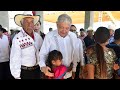 Reunión con autoridades tradicionales yaquis, desde Guaymas, Sonora