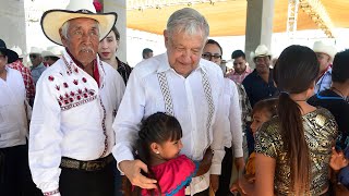 Reunión con autoridades tradicionales yaquis, desde Guaymas, Sonora