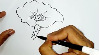 Easy Drawing Tutorial For Kids Flower Sketching Tutorial By Artube