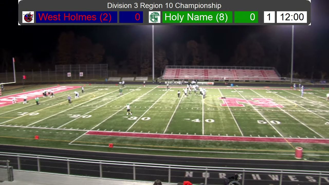 Holy Name (8) vs. West Holmes (2) (D3 Region 10 Championship) November 19, 2021