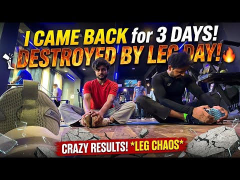 😱 3 DAYS of LEG DAY! My Legs Are Destroyed (Real-Time Growth & Recovery)