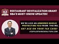 Restaurant Revitalization Grant - SBA's Must-Know Updates!