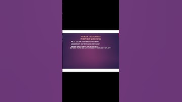 PYTHON  DICTIONARY INTERVIEW QUESTIONS #python #coding#dictionary #keyvaluepairs#datascience #viral