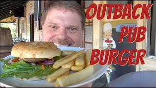 Aussie Hamburger at an Outback Pub