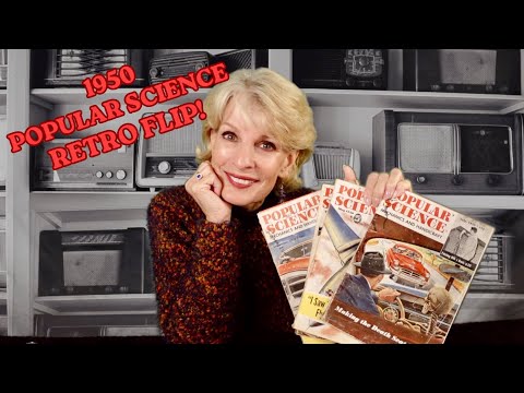 BLAST TO THE FUTURE FROM 1950 VIA 1950 POPULAR SCIENCE MAGS! #asmr