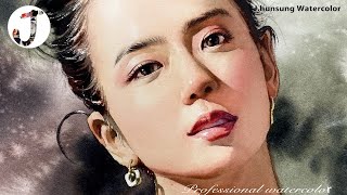 Watercolor portrait painting │ 인물수채화│수채화 │지수