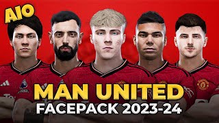 Manchester United Facepack Season 2023/24 | Sider and Cpk | Football Life 2023 and PES 2021