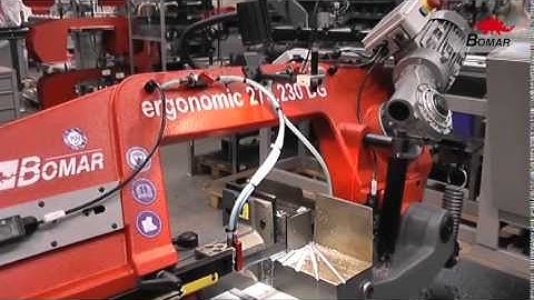 BOMAR Ergonomic 275 230 DG Bandsaw Demo Video