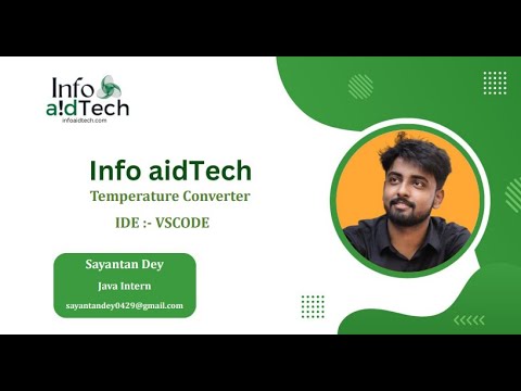 Temperature Converter || Info aidTech Internship Showcase