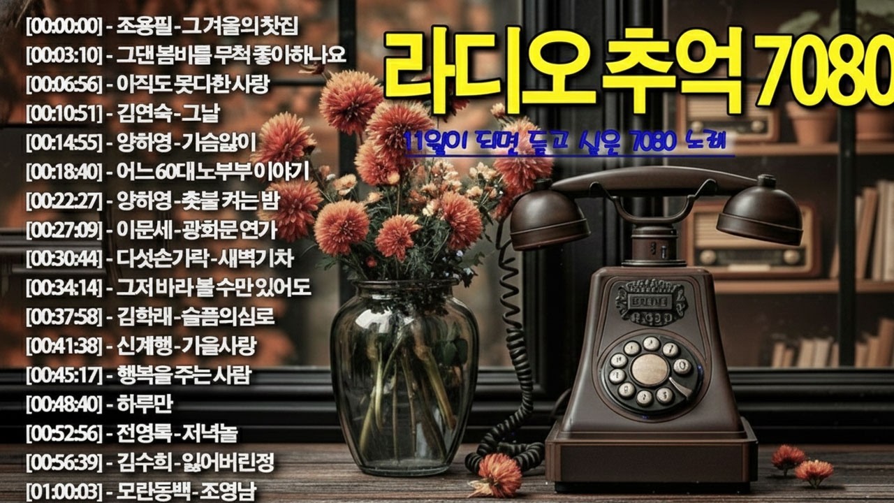 7080 추억의 노래 TOP 35놓치면 후회할걸🕰️💿📼7080 감성 플레이리스트📺촛불 켜는 밤/그댄 봄비를 무척 좋아하나요/아직도 못다한 사랑