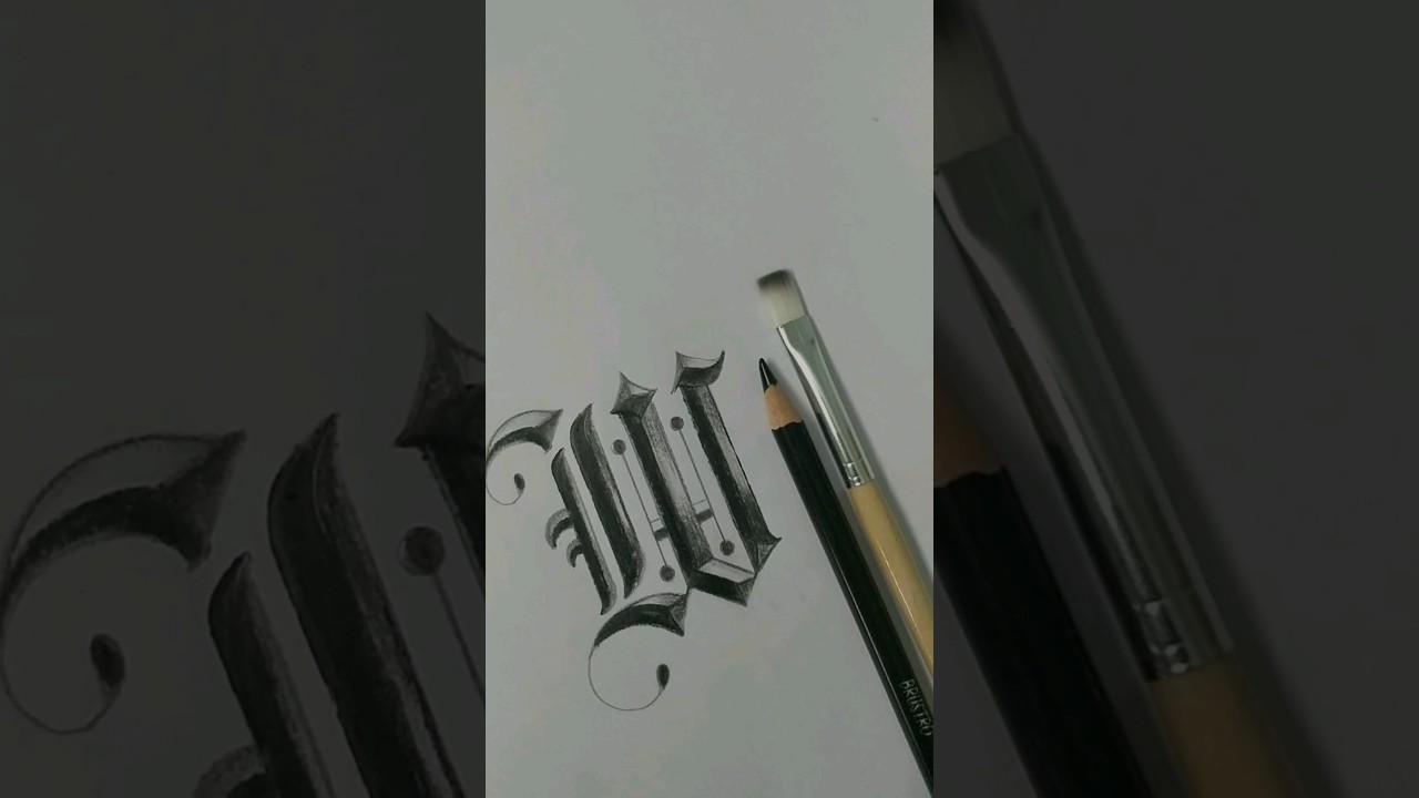 Alphabet W font style design | 