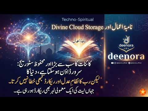 ناامۂ اعمال اور Divine Cloud Storage | ہر عمل محفوظ ہے | Islamic Reminder 2026 | Deenora