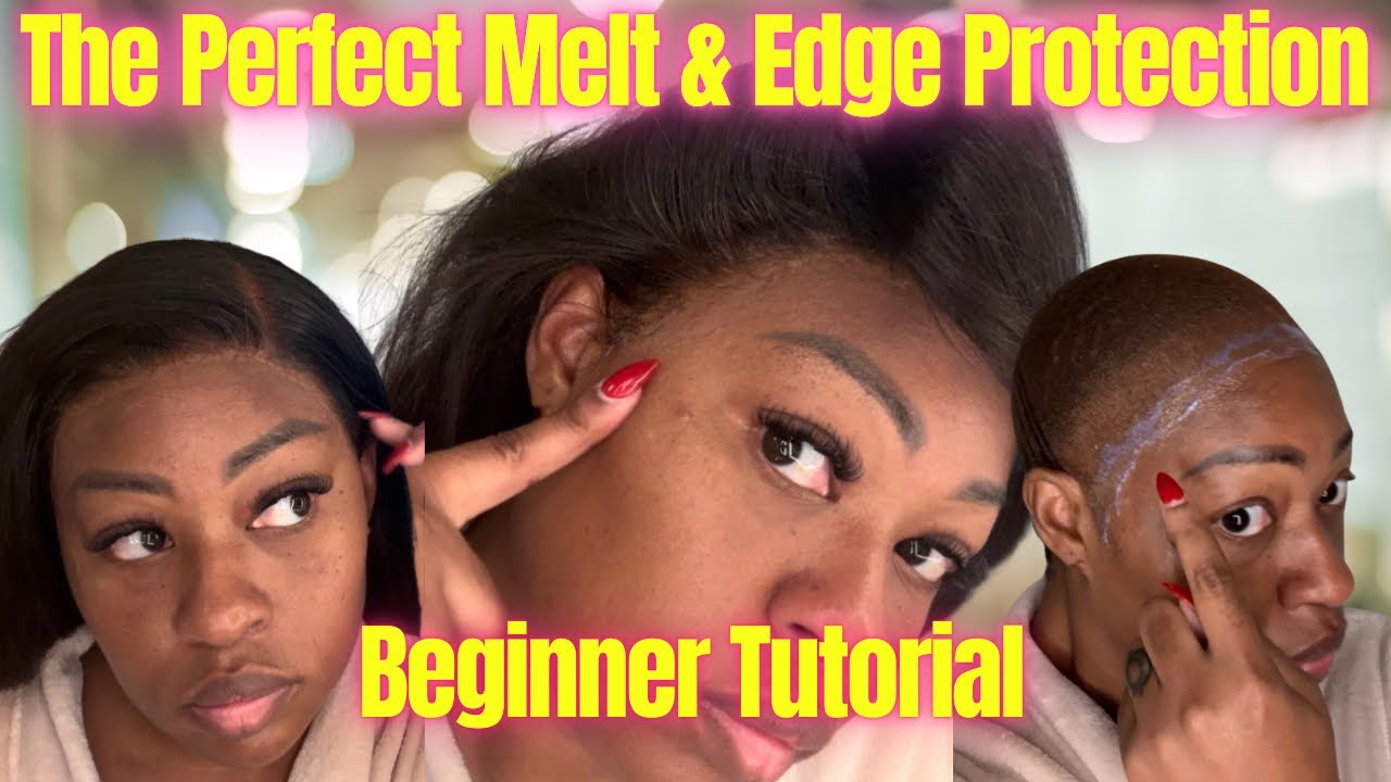 How to protect your edges and install a lace front wig step by step tutorial for beginners 