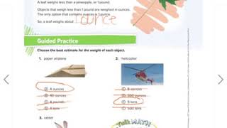 Math Chapter 11 Lesson 5: Customary Units of Weight