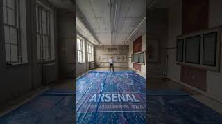 Arsenal Premier League Champions 2025/2026 Trophy Epoxy Floor Transformation