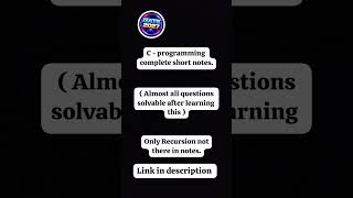 c - programming short notes