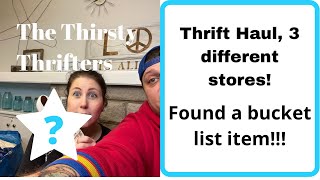 Thrift Haul: 3 Stores in 1 Day, Shopping to Sell on eBay &amp; Poshmark