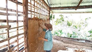 Como se hacen muros en barro | Construyendo una casa con nuestras propias manos