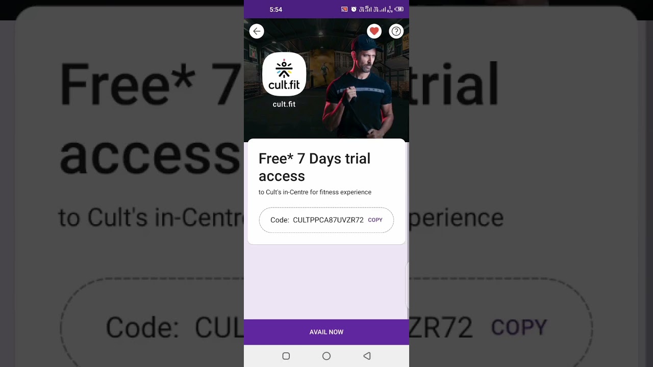 Cult.Fit Gym 7 Days Free Trial 