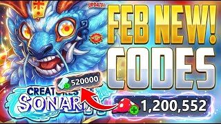 February!💥CODE⚠️ CREATURES OF SONARIA CODES 2026 - ROBLOX CREATURES OF SONARIA CODES-COS CODE
