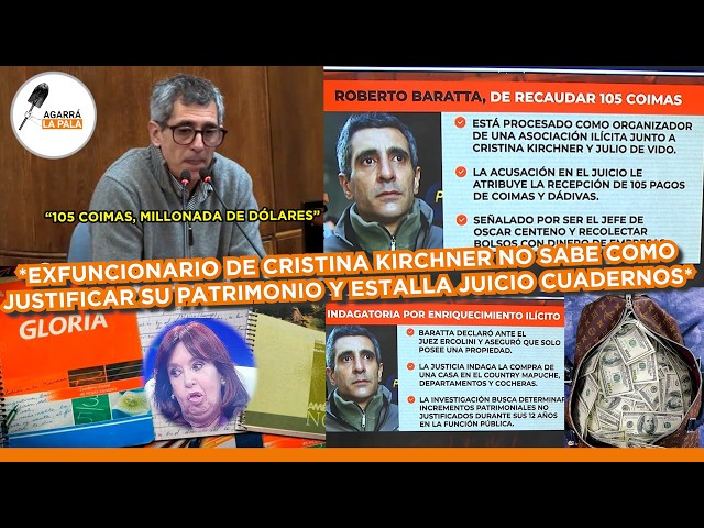 EXFUNCIONARIO DE KRETINA NO PUEDE JUSTIFICAR PATRIMONIO Y ESTALLA JUICIO CUADERNOS: "105 COIMAS"