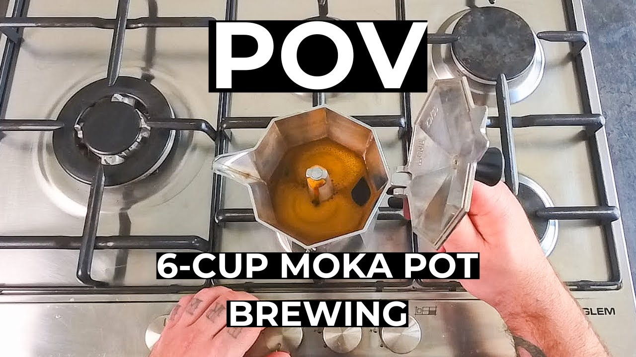 POV Coffee Brewing With Bialetti Moka Express 6-cup | No Scale Needed!