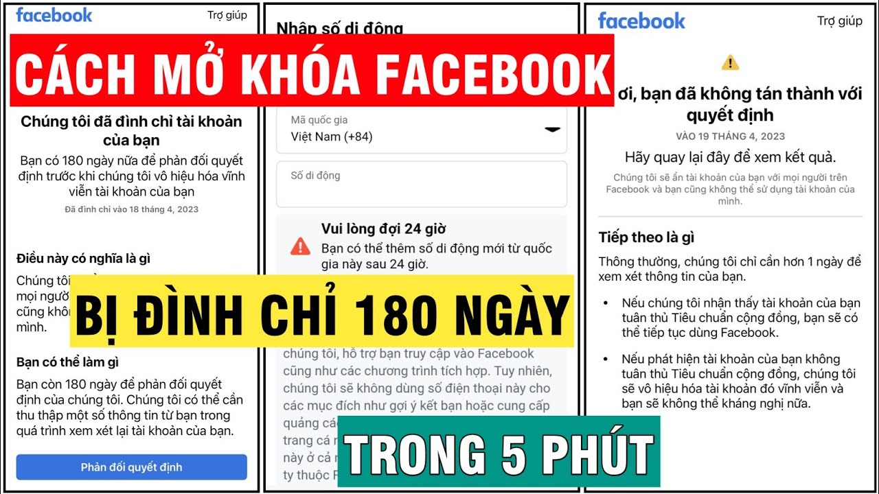 Tài khoản Facebook bị khóa 180 ngày: Nguyên nhân và cách khắc phục
