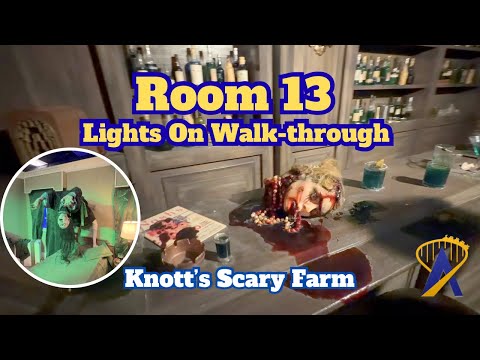 Room 13 Lights On Walkthrough - Knott's Scary Farm Tour 🔦
