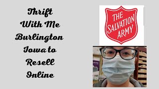 Thrift With Me Burlington Iowa Salvation Army | Vintage Seller Thrifter | What I Sell On Ebay