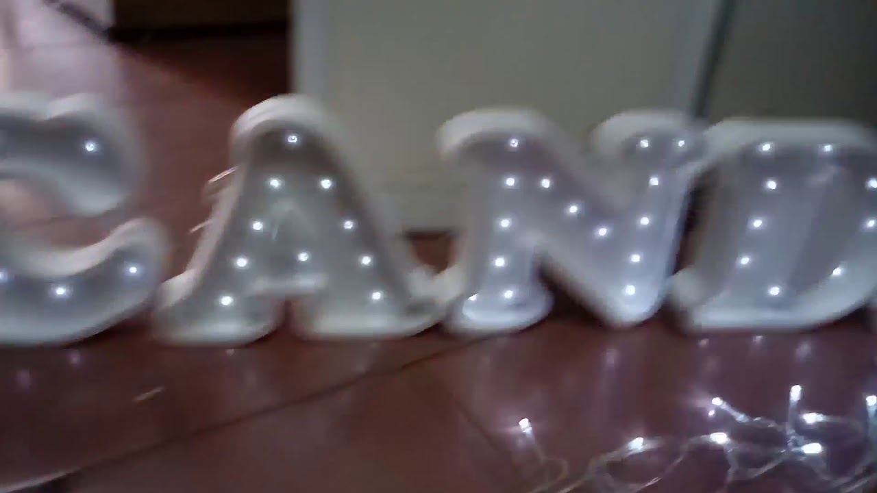 Letras corporeas de polyfan con led