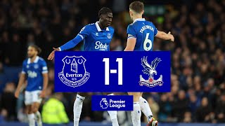 PREMIER LEAGUE HIGHLIGHTS: EVERTON 1-1 CRYSTAL PALACE