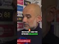 Pep Guardiola's Love for Manchester City #football #shorts