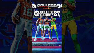 The Cover of College Football 27 is HERE..🥹🔥 #nfl #shorts