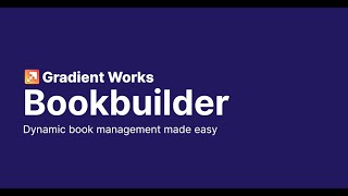 Gradient Works Bookbuilder trailer
