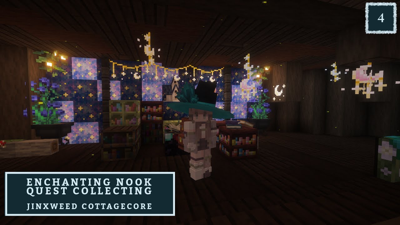 Enchanting Nook & Quests🌿Jinxweed CottageCore: Cozy Modpack CurseForge🌿Forever World🌿ch4