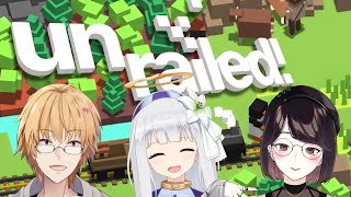 【Unrailed!】線路はどこまでもは続かないよね、人件費や工期、予算の問題も土地の問題もあるんだから、常識的に考えてどこまでもは続かないって子どもでもわかるよ。【神田笑一/にじさんじ】