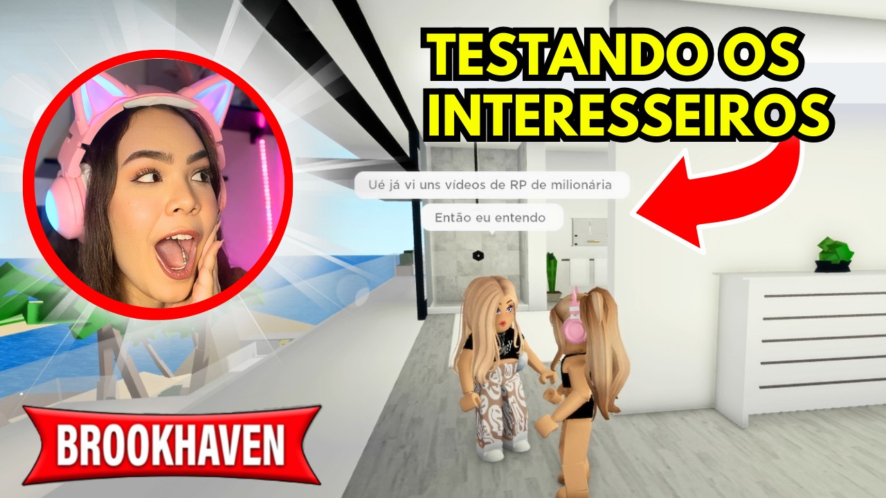 TESTEI os INTERESSEIROS e ISSO ACONTECEU no BROOKHAVEN!!! - ROBLOX