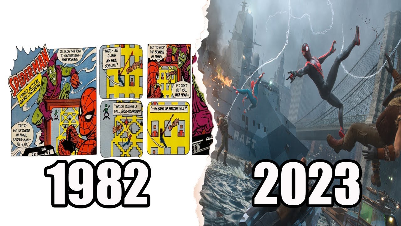 Spider Man: 🕷️ La Evolución en Videojuegos (1982 - 2023) 🕸️ | Kyeon's Quest