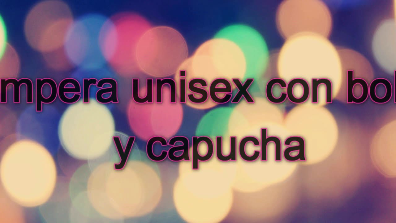 Campera unisex con bolsillos y capucha